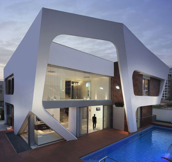 Sentuhan Masa Depan Pada Arsitektur Rumah Modern Gaya Futuristik